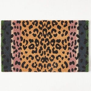 Anthropologie Leopard Print Doormat